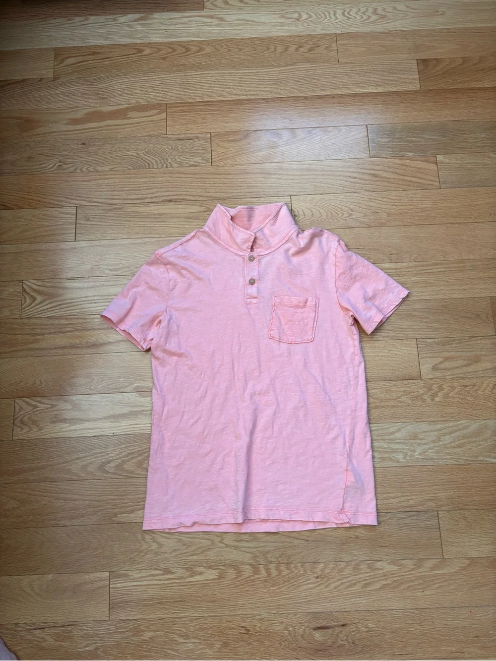 Old Navy Pink Short Sleeve Button-Up Polo for Kids